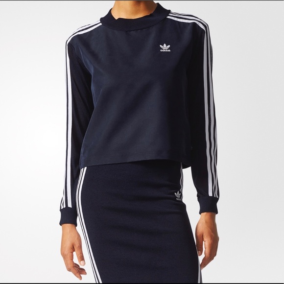 adidas 3 stripes sweater